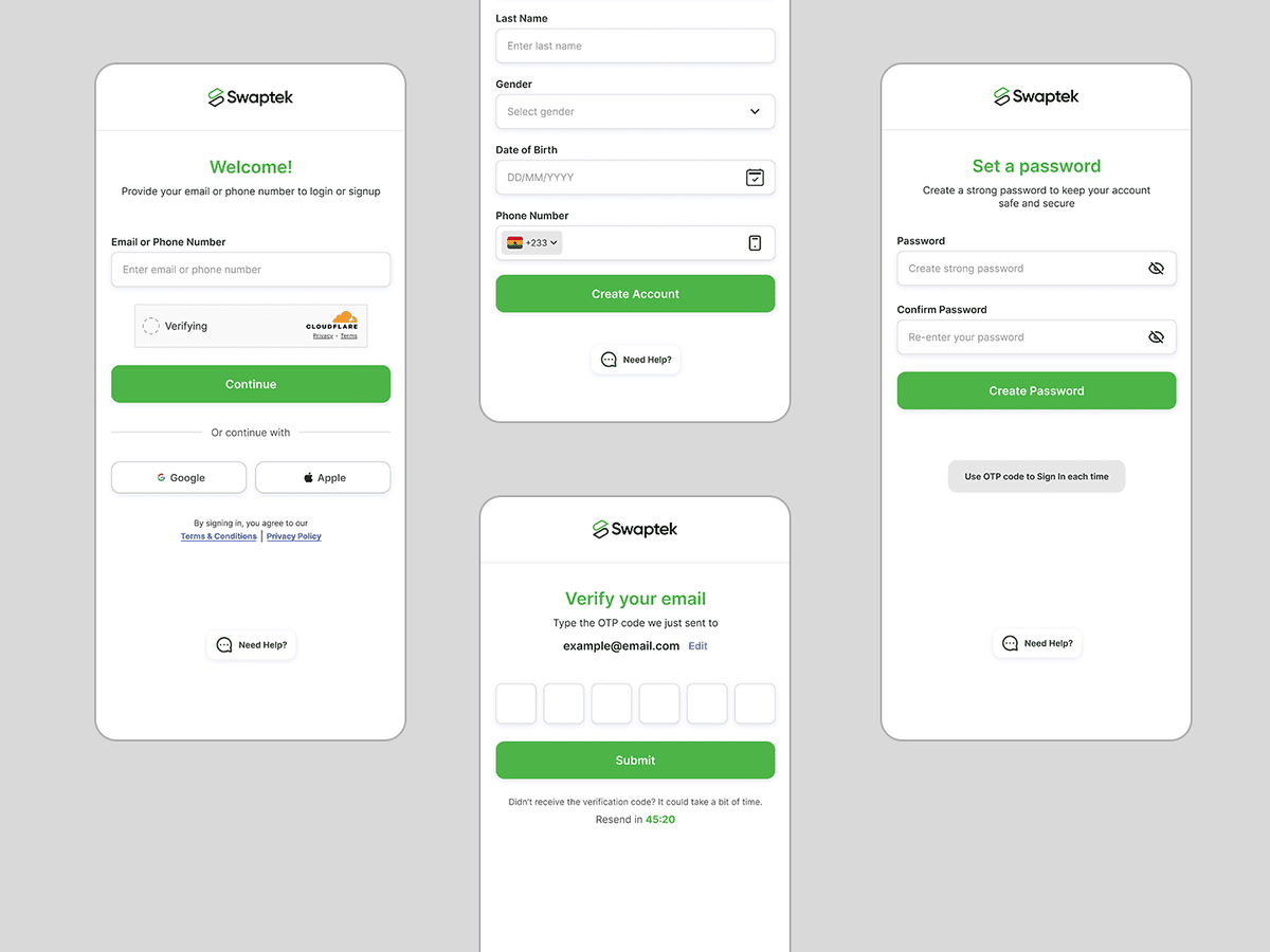UI/UX design example